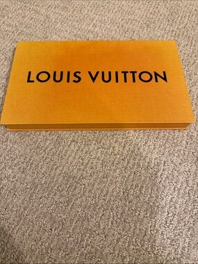 Louis Vuitton Orange and Black Signature Box